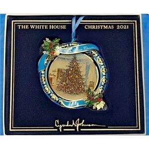 White House Historical Association LBJ Christmas 2021 Ornament - Made in USA